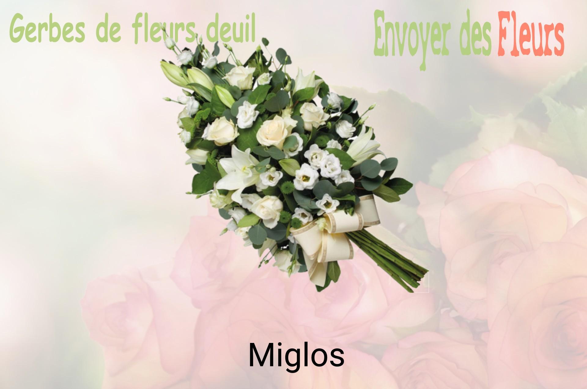 Gerbe de fleurs de deuil livrée à Miglos